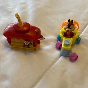 Burger King toys vintage 1993 Colorful Chipmunk Toy Set